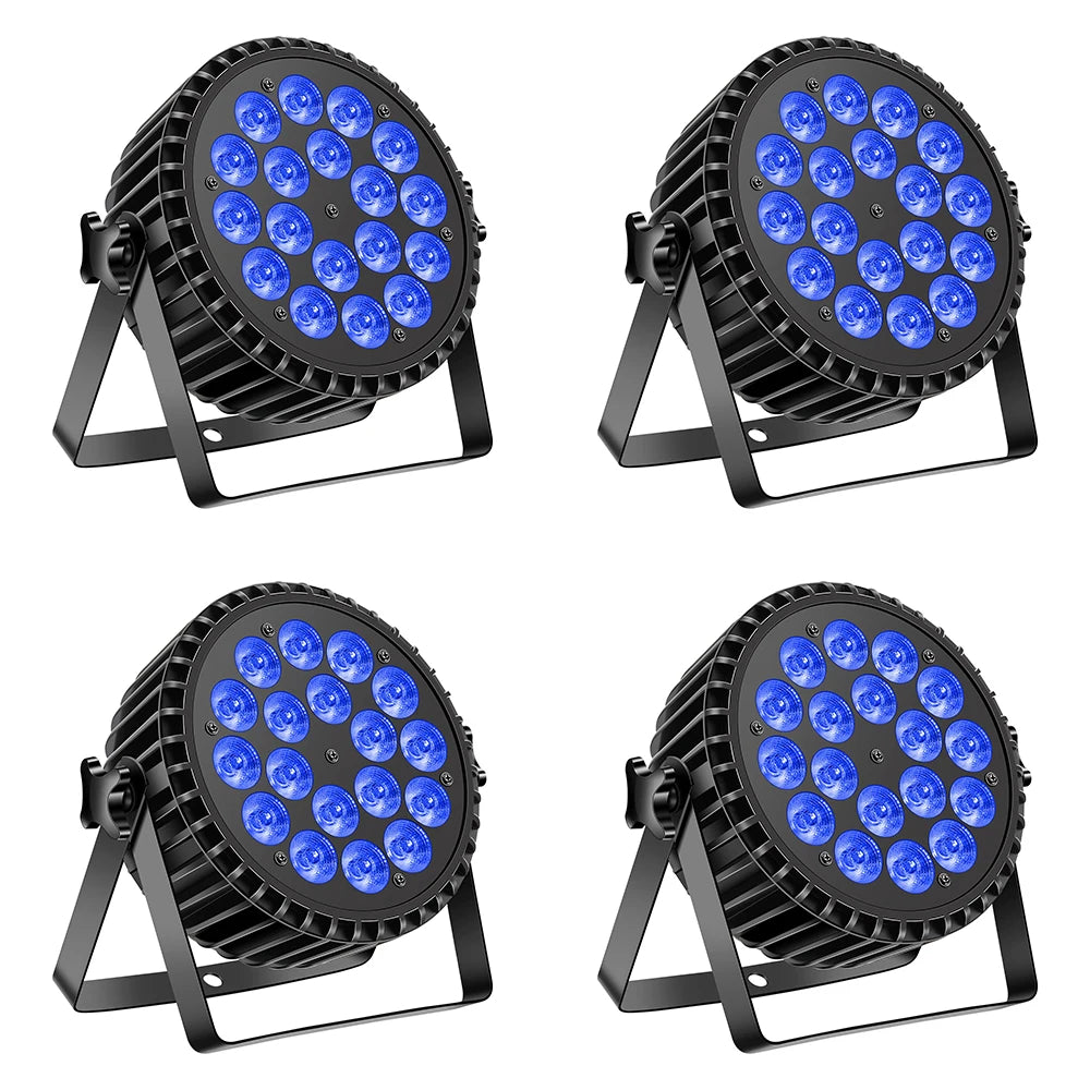 RGBW 4PCS LED Wash Light Effect Flat Light for Party