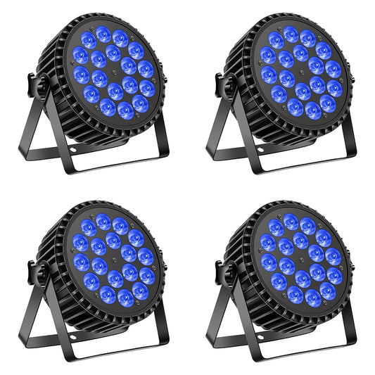 RGBW 4PCS LED Wash Light Effect Flat Light for Party