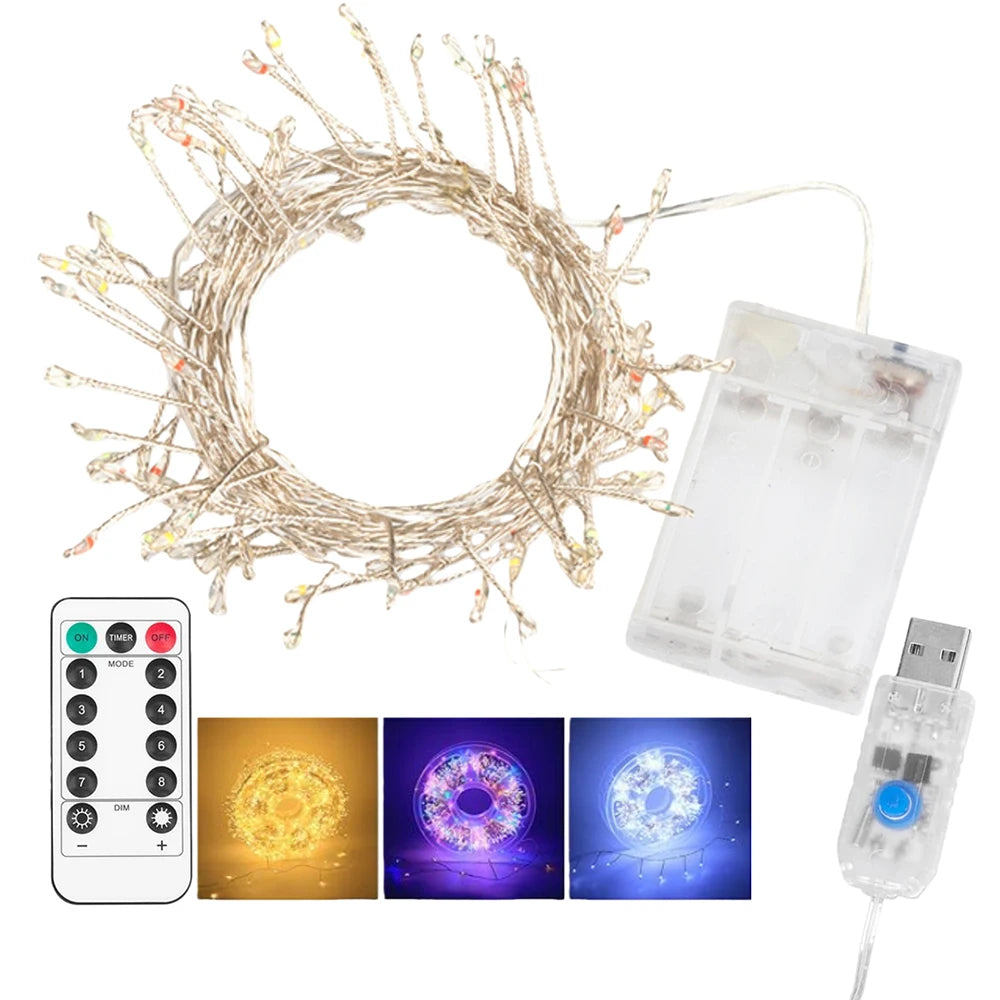 Remote Control Garland Fairy Lights 5V
