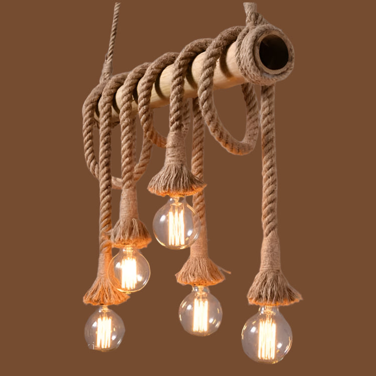 Rope Bamboo Pendant Lights