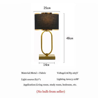 Modern Creative Luxury Metal Decoration Desk Lamp