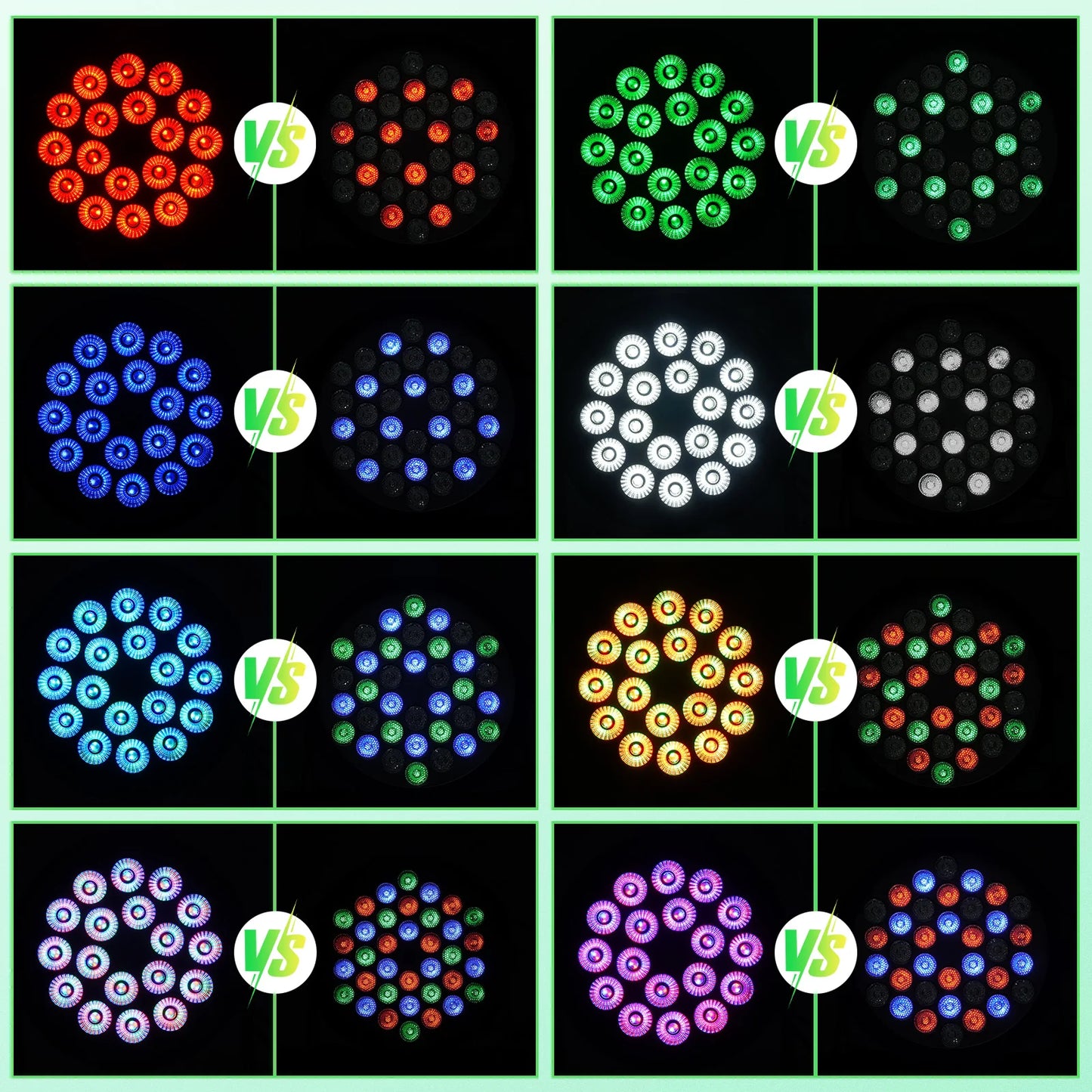 RGBW 4PCS LED Wash Light Effect Flat Light for Party
