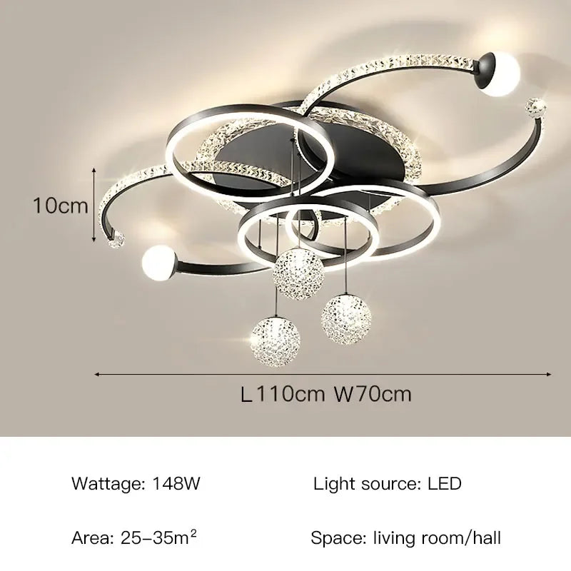 Modern Luxury LED Ceiling Chandeliers Lamps