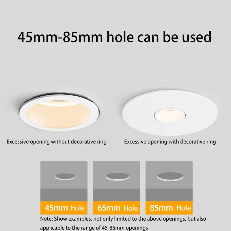 LED Spotlight Small Beam Angle Recessed Light
