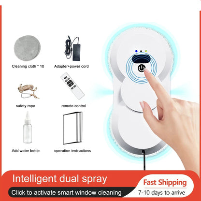Robot Electric Automatic window cleaning Robotic vacuum cleaner, with remote control
