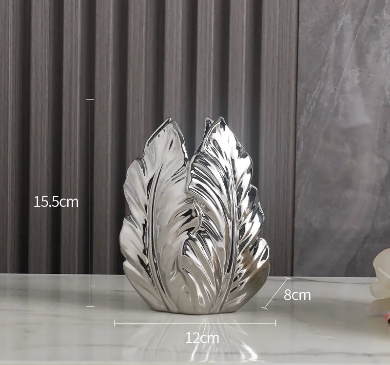 luxury gold-painted ceramic high-end vases for Decoration