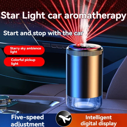 Smart Car Air Freshener Rechargeable Aroma Diffuser 5 Levels of Adjustable