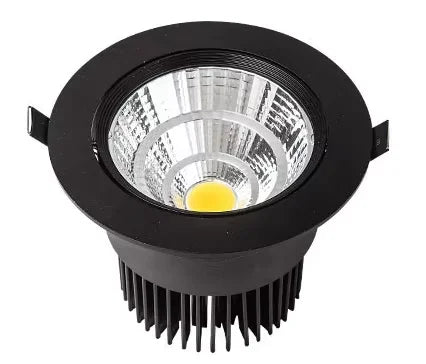 Silver Body Round COB LED Recessed Downlight 10pcs