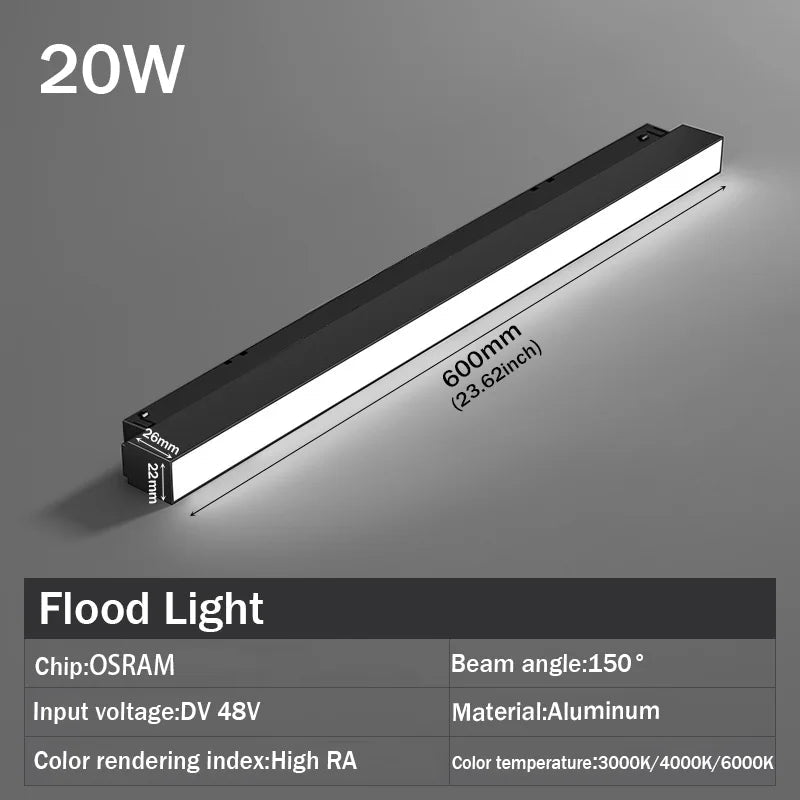 Modern Embedded Flexible Linear Fixture LED Spotlight DC48V Ceiling Indoor Light Royal Lights & Home Decor