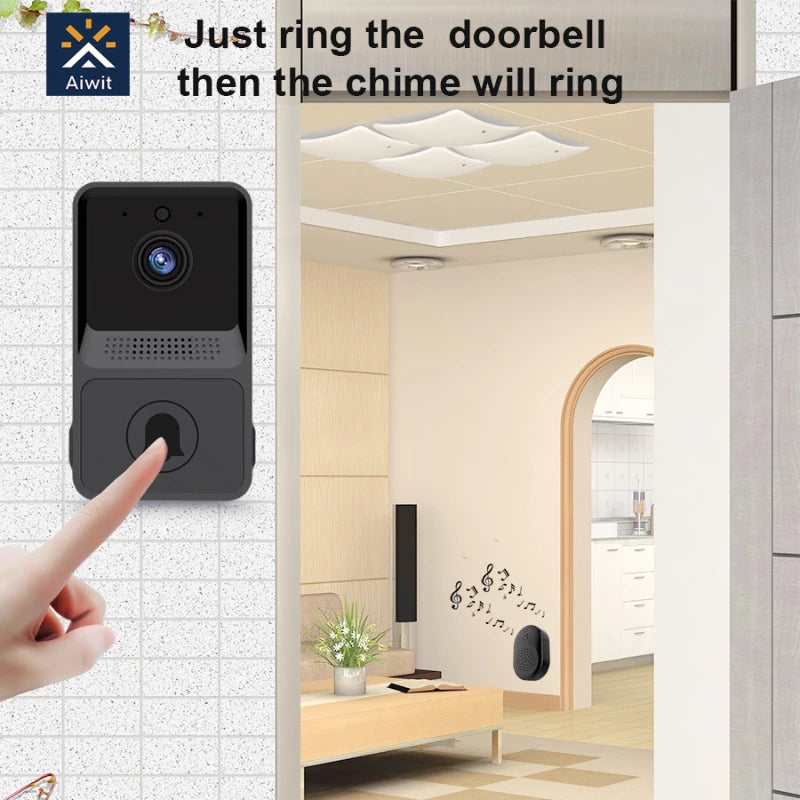 Smart Home Camera Security Door Bell Night Vision Video Intercom Wireless Button