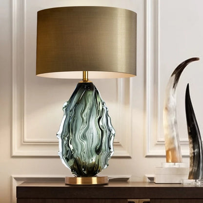 Postmodern Luxurious Glass Green Desktop Floor Lamp