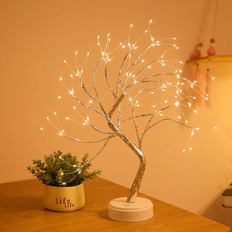 LED Rose Leaf Table Lamp USB Fairy Light Night Lights Royal Lights & Home Decor