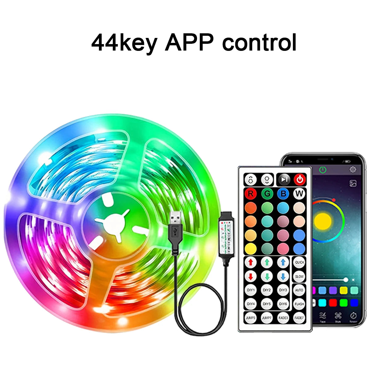 LED Room Light with APP Control Flexible Ribbon LED Tape