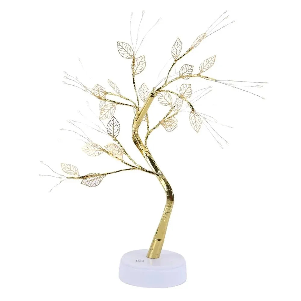 LED Rose Leaf Table Lamp USB Fairy Light Night Lights Royal Lights & Home Decor