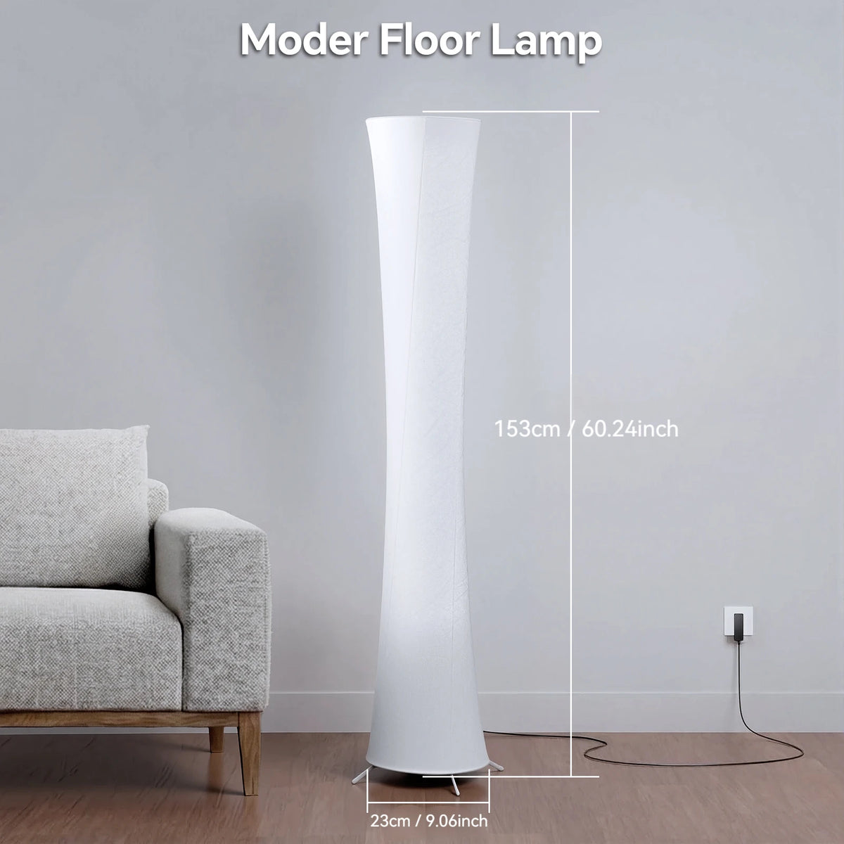 Round LED Floor Lamp with Music Sync and Dimmable 16M Colors