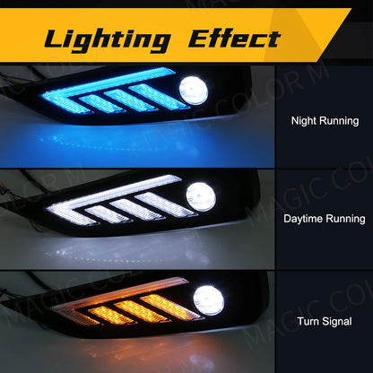 LED Daytime Running Lights DRL Fog Lamps