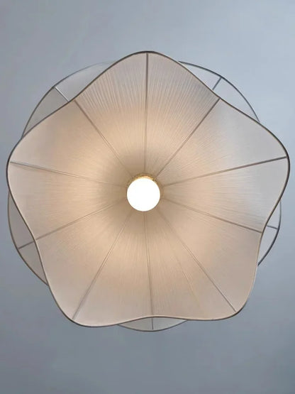 Flowers Cloth Chandelier Home Decoration French Led Pendant Lights