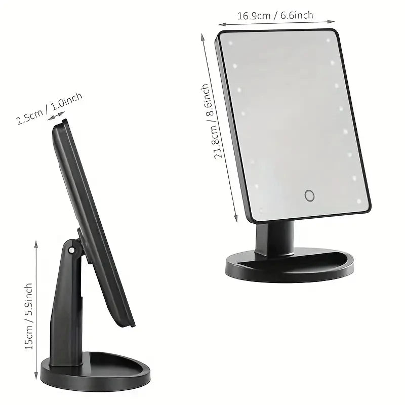 LED Vanity Mirror Touch Screen Adjusted Brightness