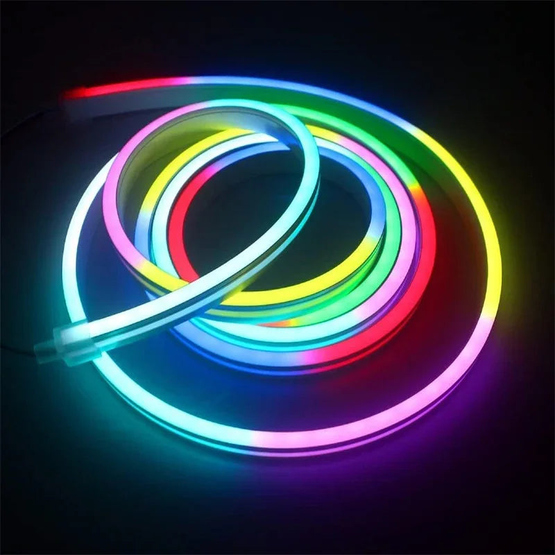 LED Strip Lights 5M/16.4ft Flexible Neon LED Lights work with Alexa