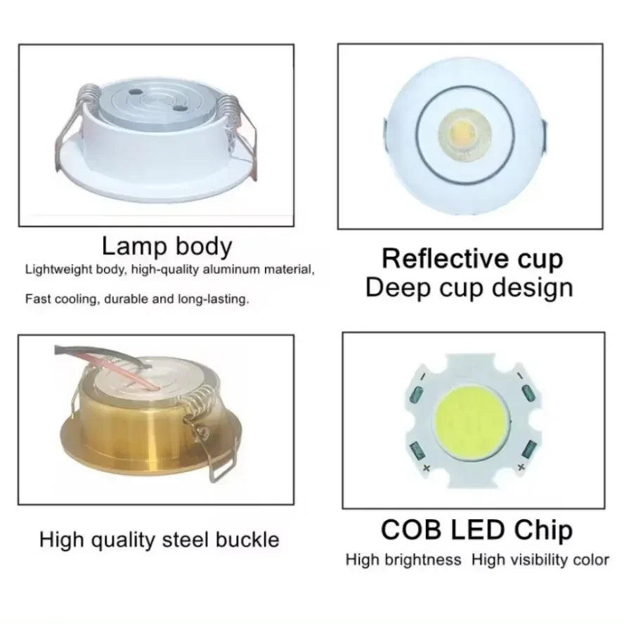 Mini Spotlight COB LED Downlights Ceiling Light
