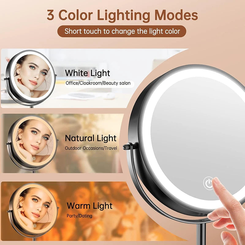 Magnification Makeup Mirror 360° Rotating