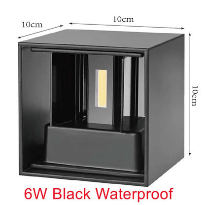 LED Aluminum Square LED wall lamp