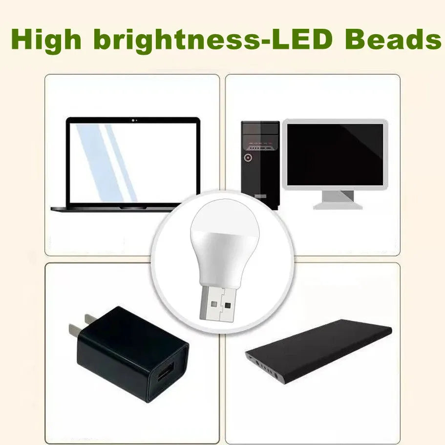 5 Pcs USB LED Plug Lamp - Royal Lights & Home Decor