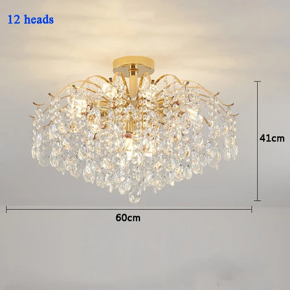 Modern Luxury Crystal Ceiling Chandelier Ceiling Lamp