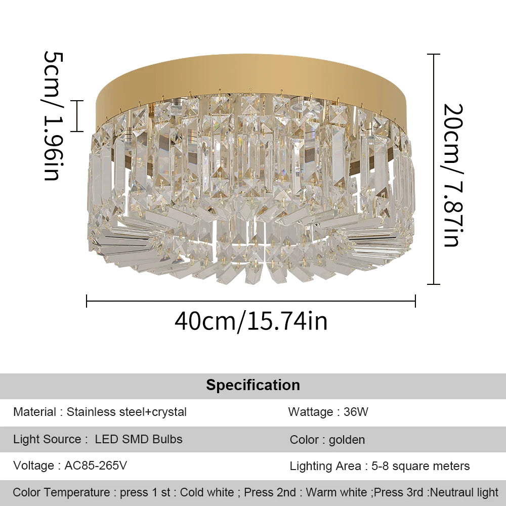 Gold Luxury Modern Chandelier