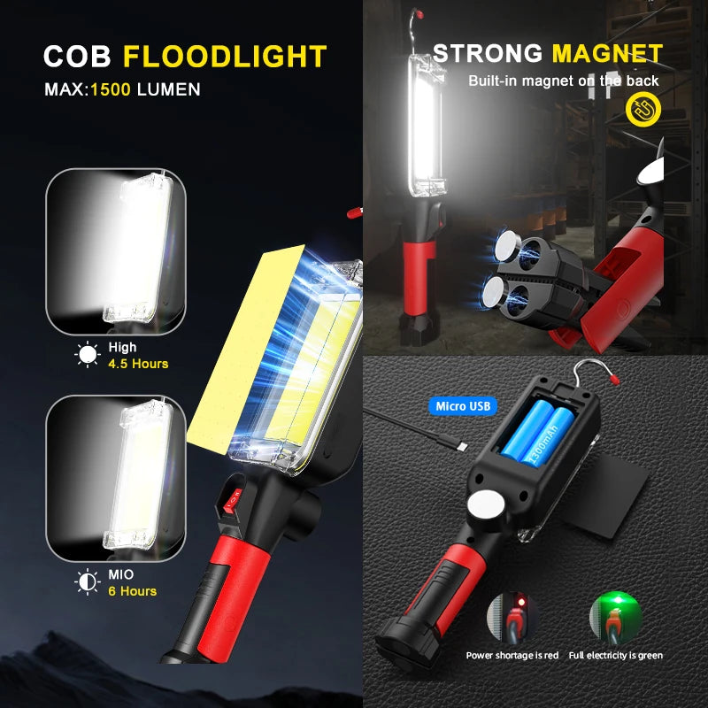 Led Portable Magnetic Light Hook Clip Waterproof - Royal Lights & Home Decor