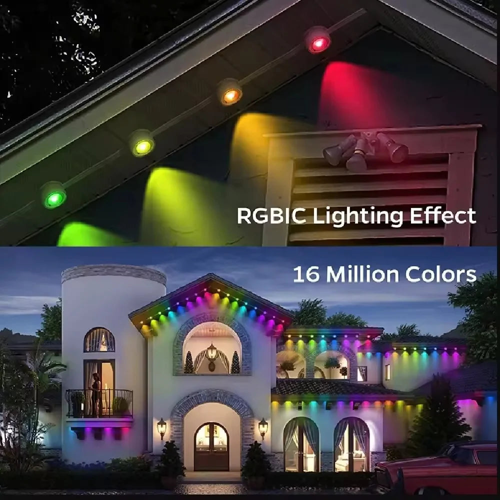 Light String with App Remote Control Music Sync for House Roof Décor