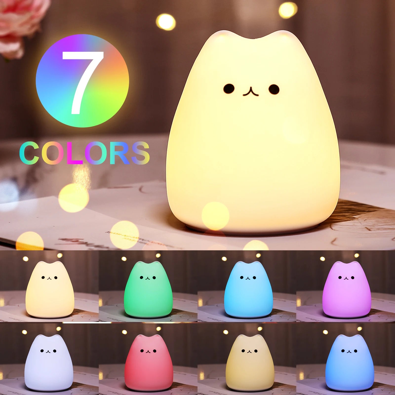 Cat Baby Night Lamp - Royal Lights & Home Decor