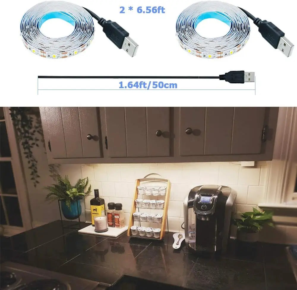 White Warm White LED Strip Light - Royal Lights & Home Decor