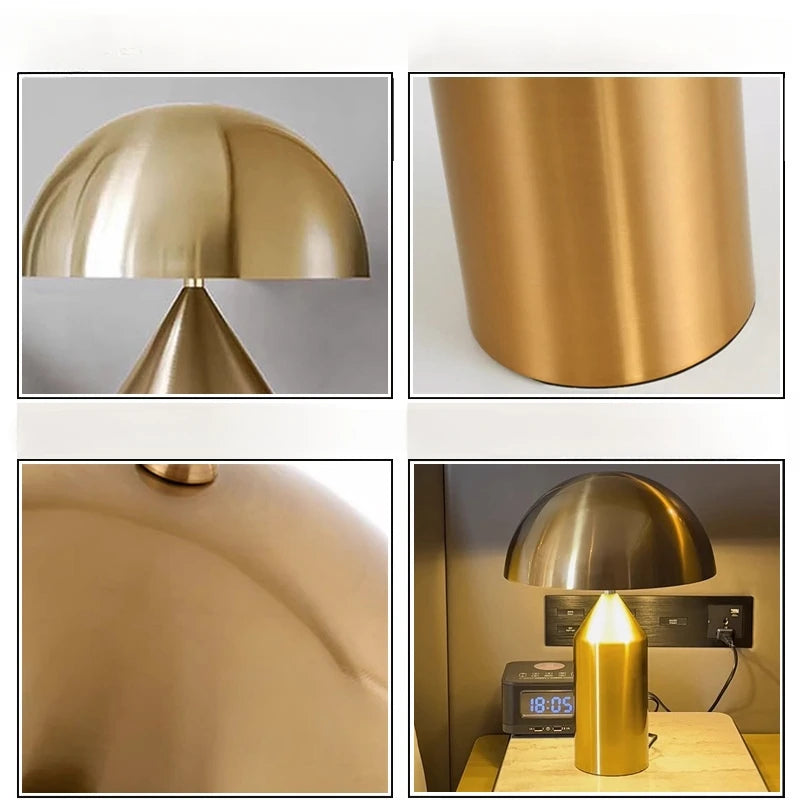 Modern Luxury Creative Mushroom LED Table Lamp Decoration Eye Protection Royal Lights & Home Decor