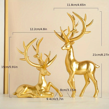 Modern Accessible Luxury Elk Ornaments Set