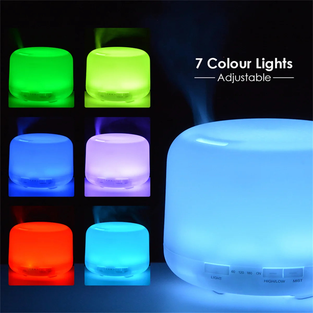 Air Humidifier With Colorful Night Lights