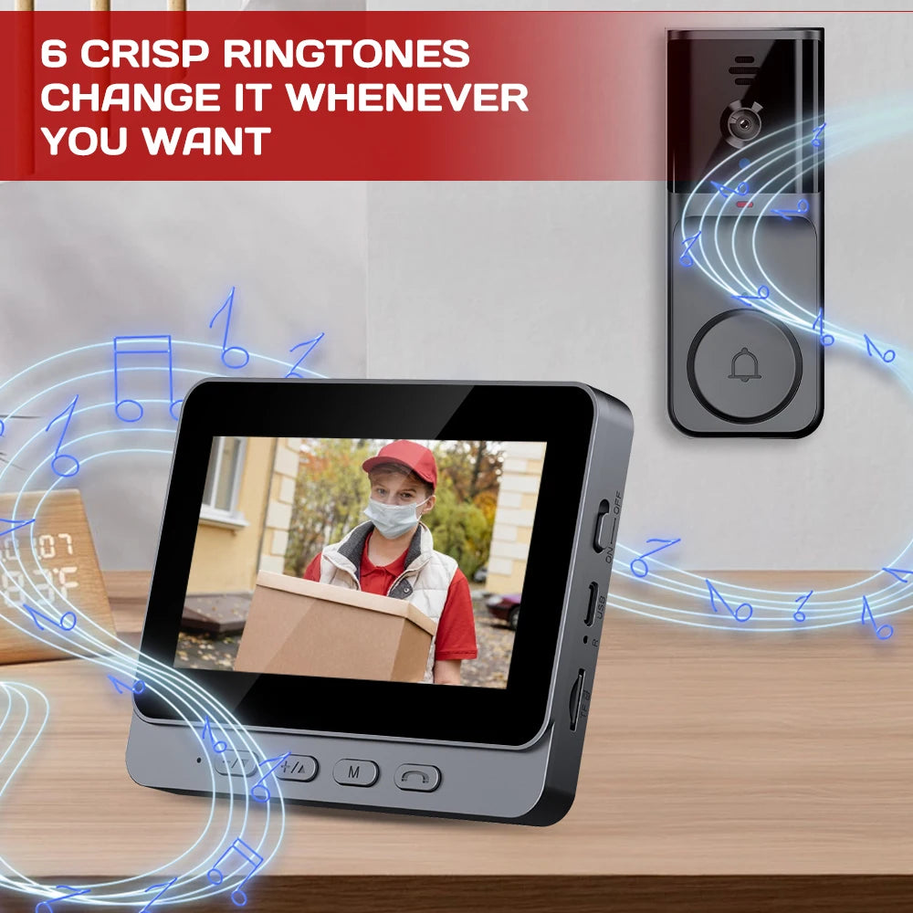 2-Way Audio Surveillance Camera Digital Camera with 2.4G Wireless Bell