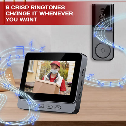 2-Way Audio Surveillance Camera Digital Camera with 2.4G Wireless Bell