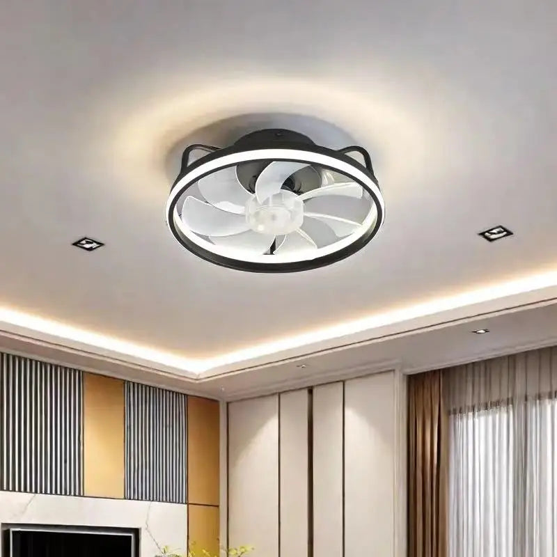 Compact 34cm Ceiling Fan with Light