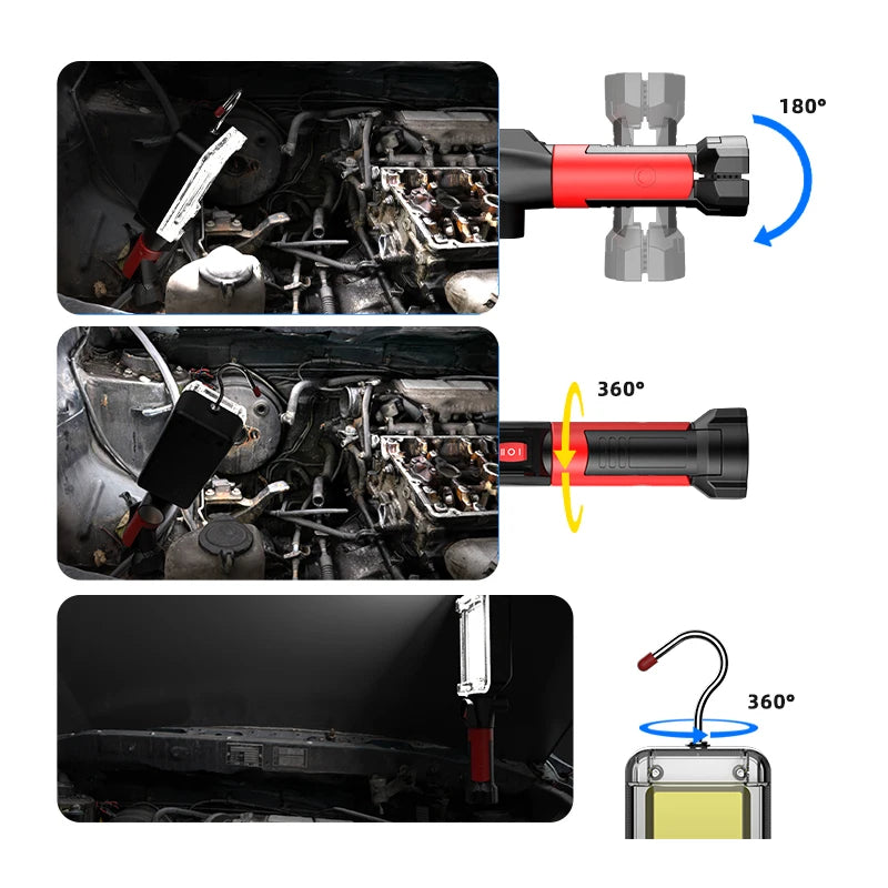 Led Portable Magnetic Light Hook Clip Waterproof - Royal Lights & Home Decor