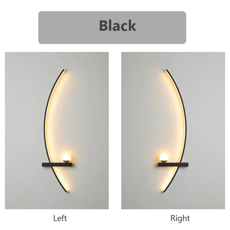 LED Wall Lamp 55/105CM Smart Remote Control Royal Lights & Home Decor
