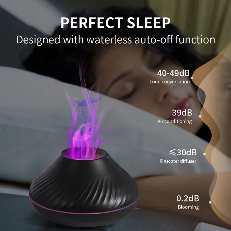 Humidifier with Color Flame Night Light Royal Lights & Home Decor