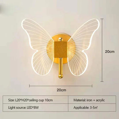 Modern Transparent Butterfly Ceiling Chandeliers Luxury Designer Pendant Lights