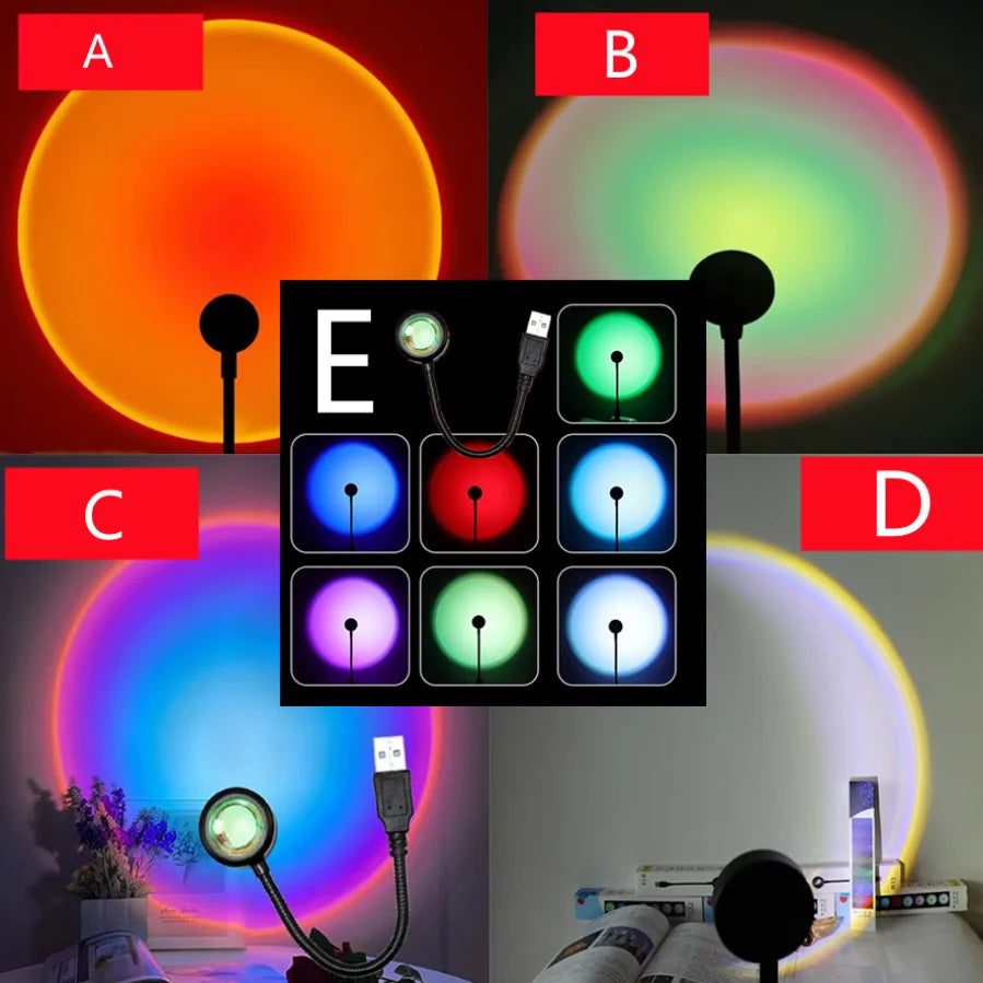 USB Sunset Lamp Projector - Royal Lights & Home Decor