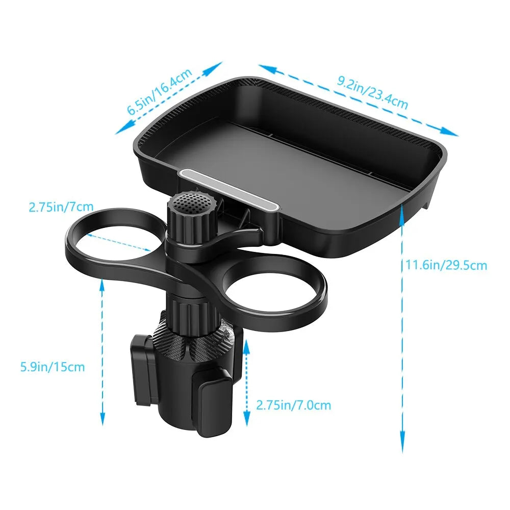 Car Seat Cup Holder Snack Tray Drink Holder Royal Lights & Home Decor