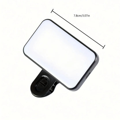 Portable Mini Selfie Fill Light Rechargeable 3 Modes Adjustable Brightness