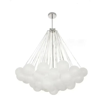 37 Glasses Bubble Chandeliers Frosted Glass Gold Black Pendant Light