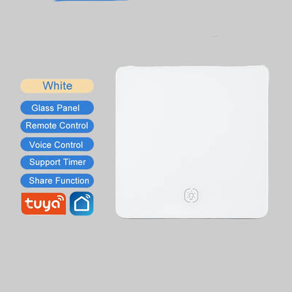 Smart WiFi Smart Light Switches glass panel No Neutral Wire