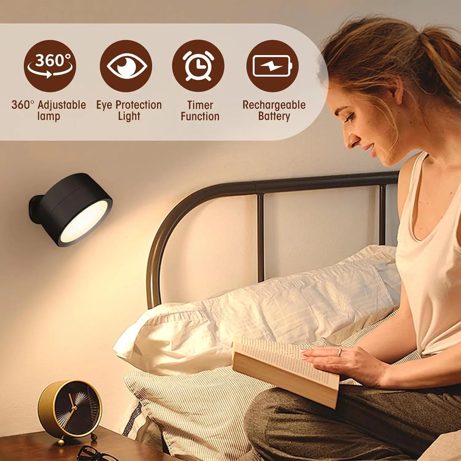 LED Wall Mounted Lights with Remote Wireless Magnetic Royal Lights & Home Decor
