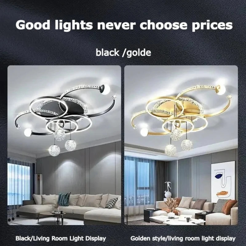 Modern Luxury LED Ceiling Chandeliers Lamps